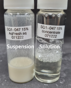 Fully soluble transparent formulations